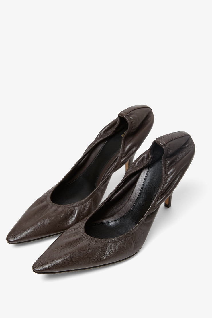 Uxor brown patent pumps