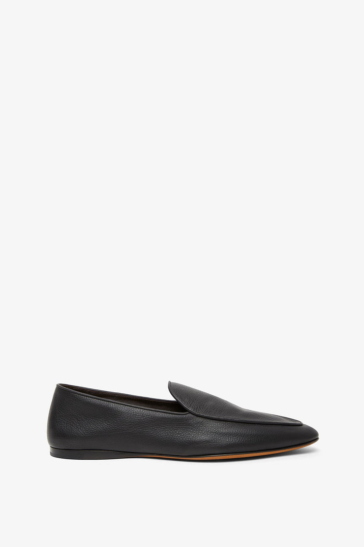 Awar flat black loafers