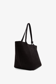 Park tote three black nubuck bag