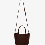 Park tote small dark brown nubuck bag