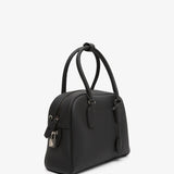India 10.00 black top handle bag