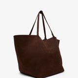 XL park tote dark brown nubuck bag