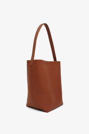 Medium N/S dark cuir park tote bag