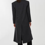 Harisi dark grey melange coat