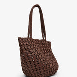 Estelle woven leather tote bag