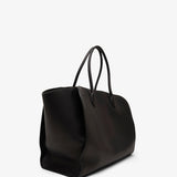 Marlo L black leather tote bag