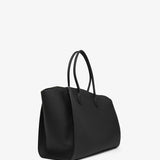 Marlo black leather tote bag