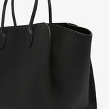 Marlo black leather tote bag