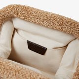 Mira natural raffia clutch