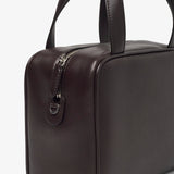 Ray dark brown nappa bag