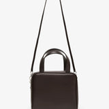 Ray dark brown nappa bag