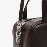 Ray dark brown nappa bag