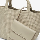 Ruth woven soft leather tote bag