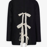 Guri ribbon back cashmere top