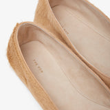 Square beige ballet flats