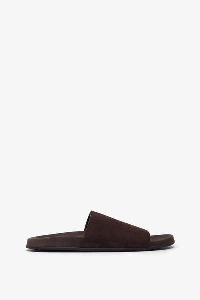 Hugh dark brown slides