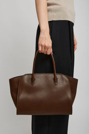 Marlo 12 dark brown tote bag