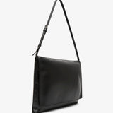 Nan black leather shoulder bag