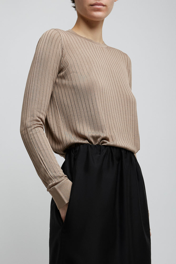 Keya beige knit top