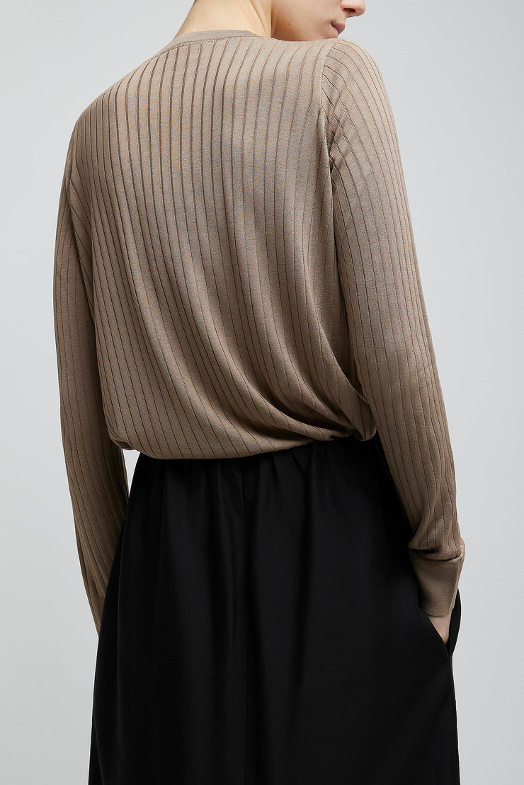 Keya beige knit top