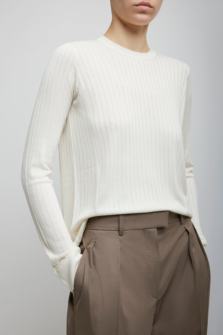 Keya white knit top