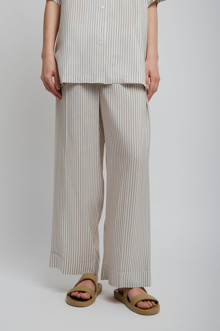 Yayah white grey silk pants