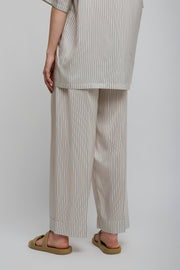 Yayah white grey silk pants