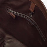 Alger brown leather tote bag