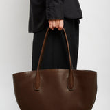 Alger brown leather tote bag