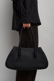 Alger contrast leather shoulder bag