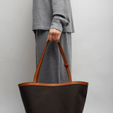 Park tote three brown canvas bag