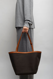 Park tote three brown canvas bag