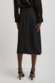 Azarion black wool skirt