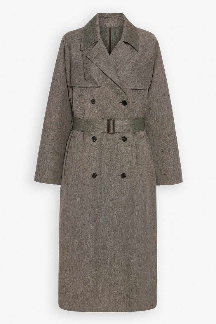 Rhydian wool gabardine coat