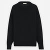 The Row Ophelia black wool cashmere sweater