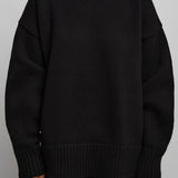 Ophelia black wool cashmere sweater