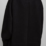 Ophelia black wool cashmere sweater