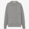 Gray sweater on a white background