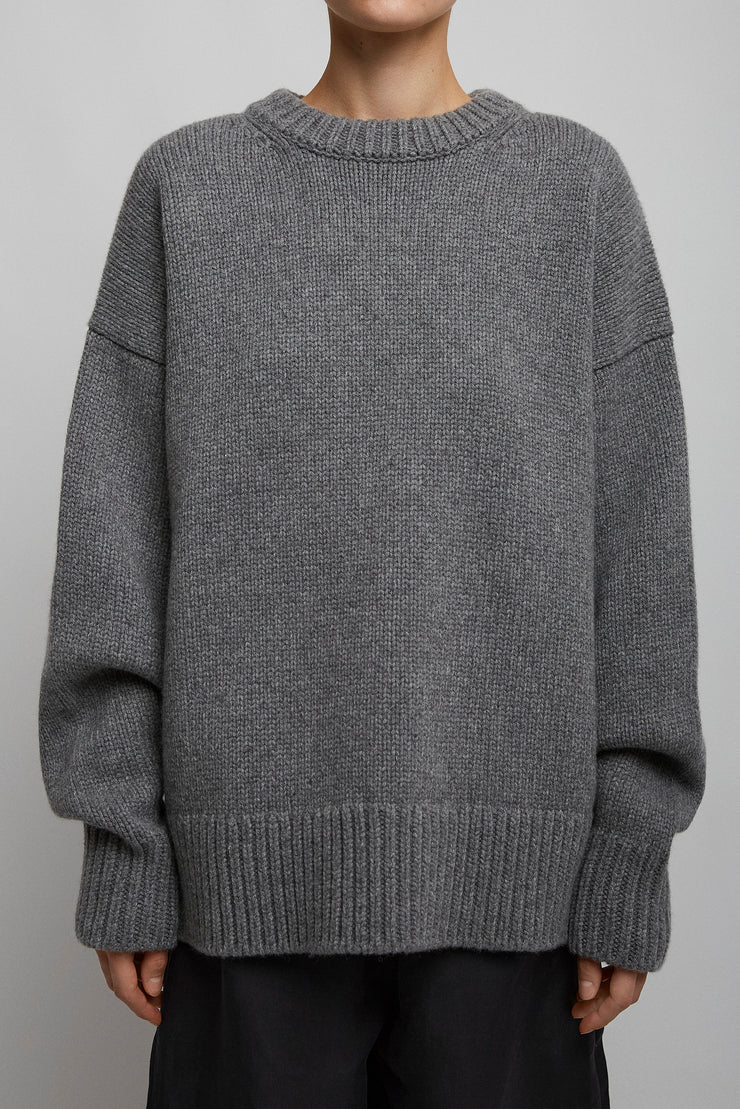 Ophelia grey wool cashmere sweater