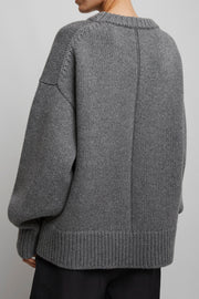 Ophelia grey wool cashmere sweater