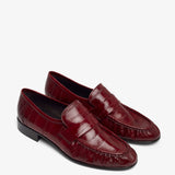 Soft red eel loafers