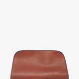 Peggy brown leather clutch