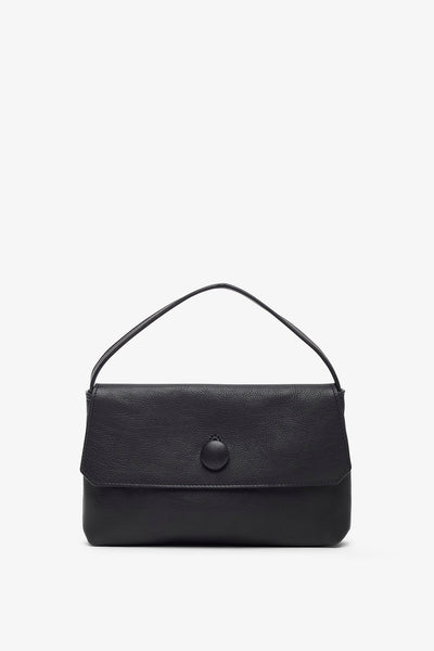 Sally black leather mini bag