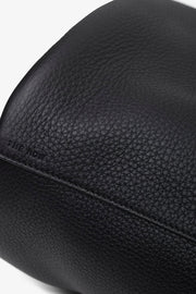 Joe black leather backpack