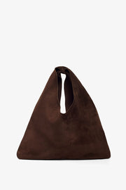 Small Bindle brown suede shoulder bag