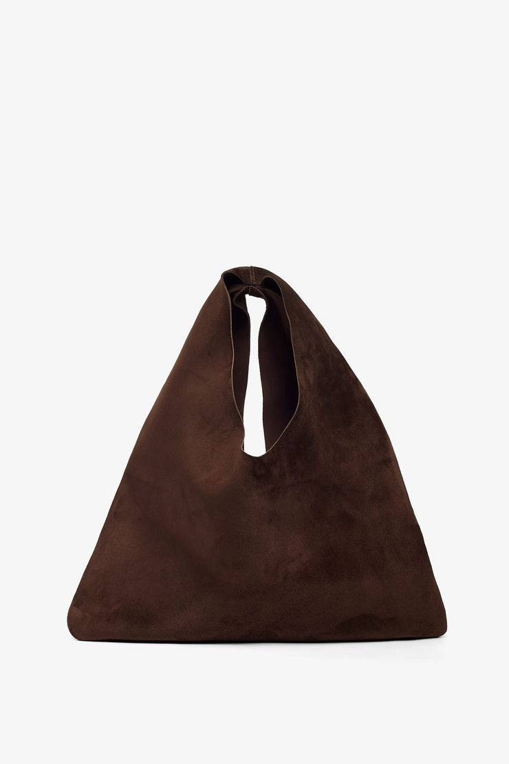 Small Bindle brown suede shoulder bag