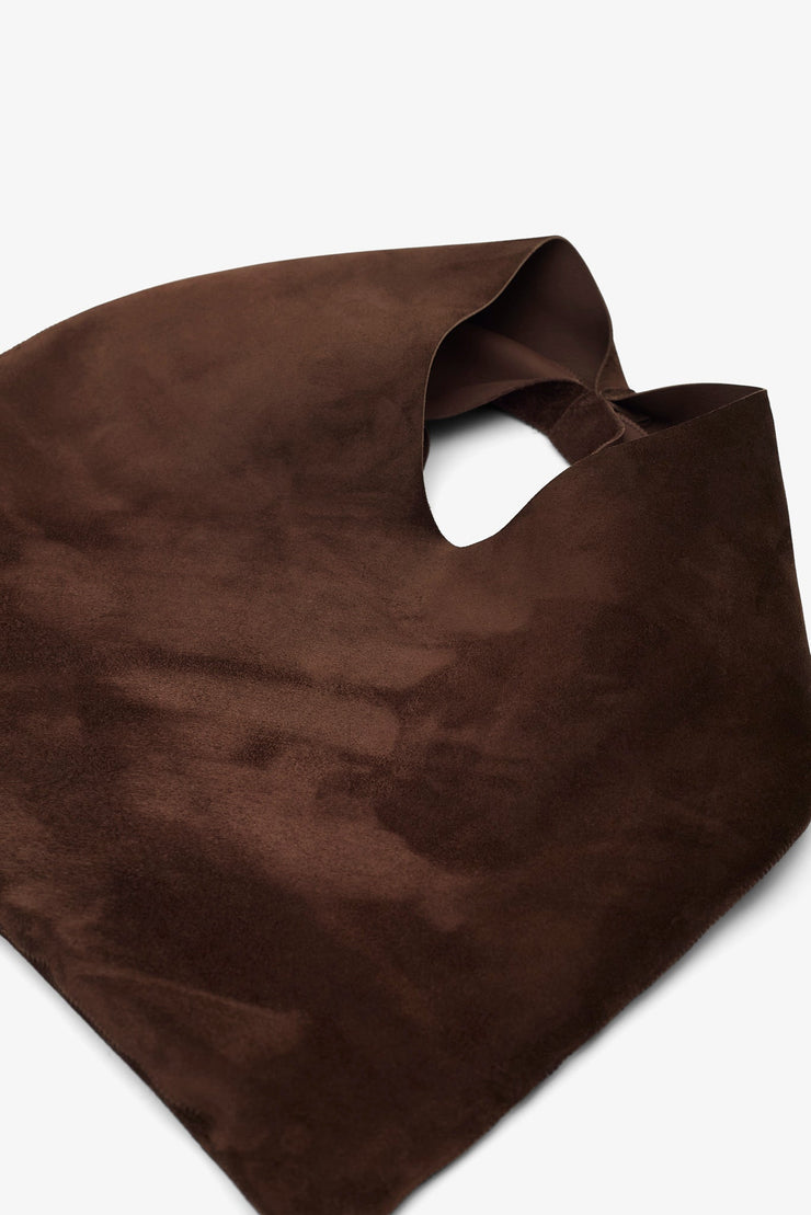 Small Bindle brown suede shoulder bag