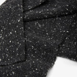 Heiki charcoal melange cashmere scarf