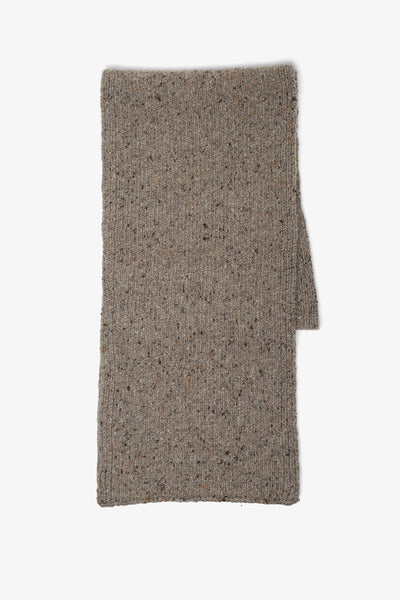 Heiki sepia brown cashmere scarf