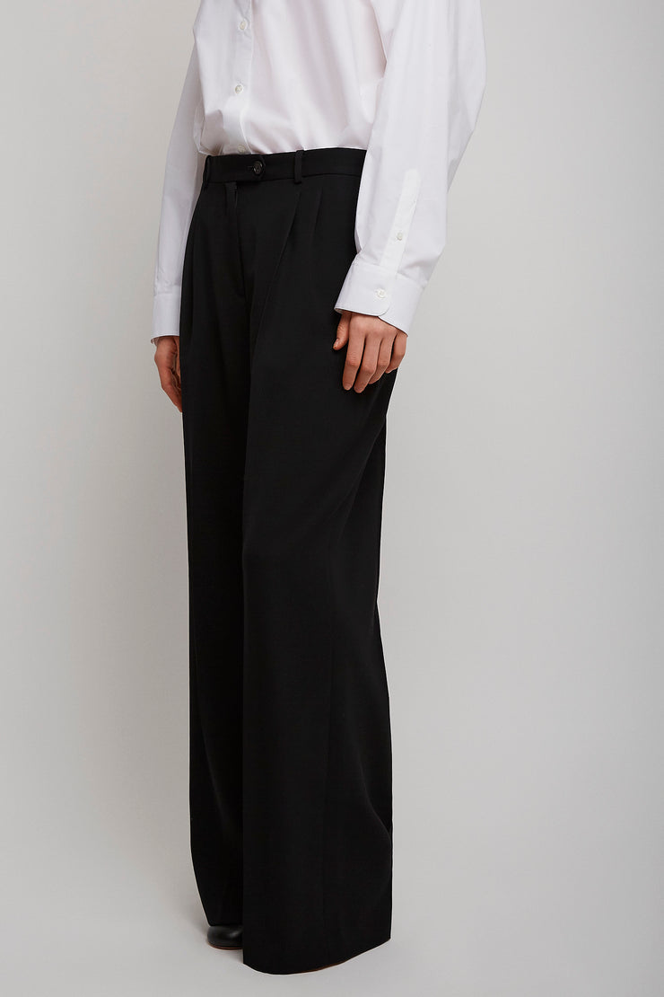 Virgil black wool pants